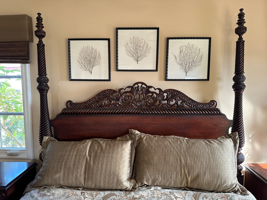 Lexington Tommy Bahama Mahogany 4 Poster Rumba Del Sol Cal-King Bed (Does not include Mattresses or Bedding) [Photo 3]