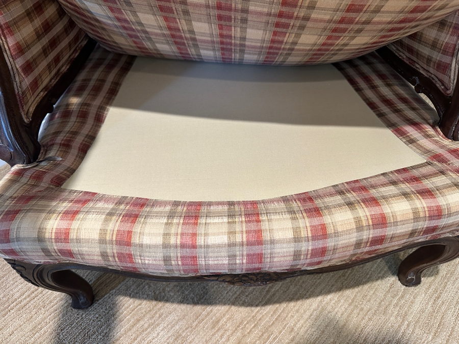 Upholstered Wingback Armchair 30”W x 27”D x 38”H [Photo 5]