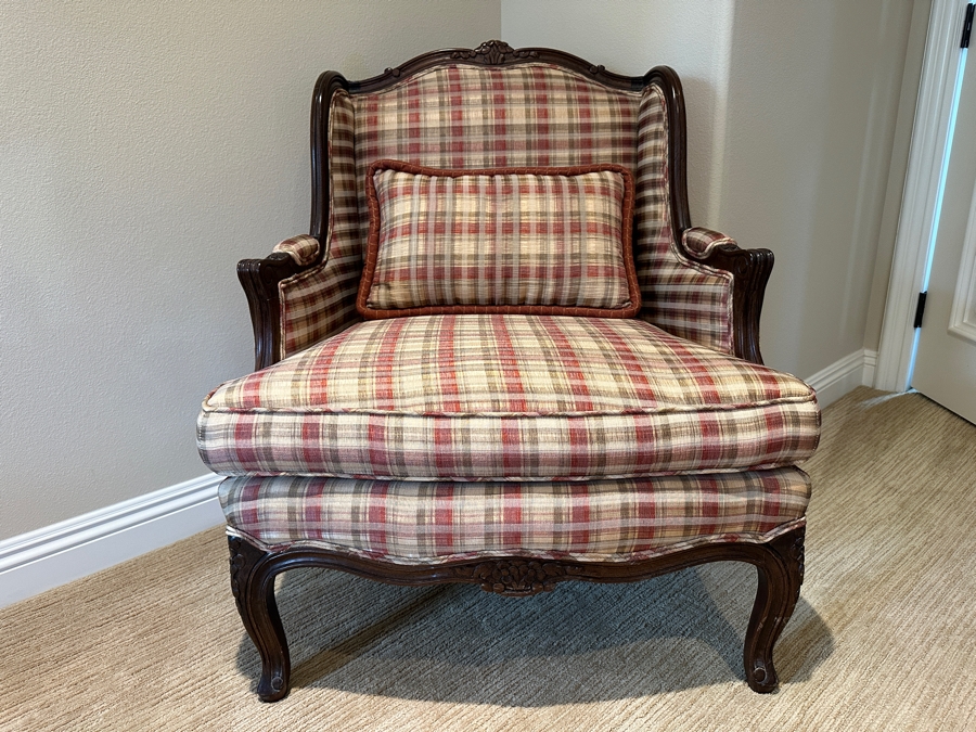 Upholstered Wingback Armchair 30”W x 27”D x 38”H [Photo 2]