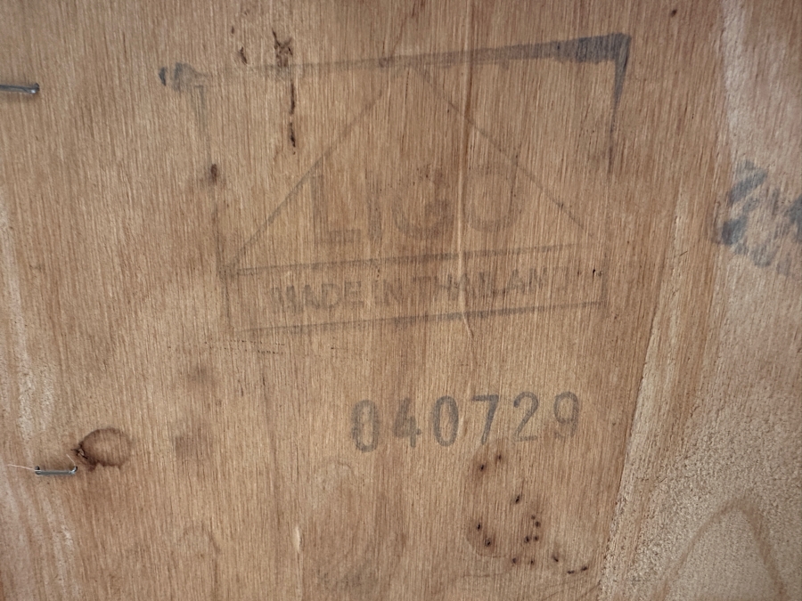 Set of (3) Wooden Barstools with Cushions 24' Seat Height [Photo 7]