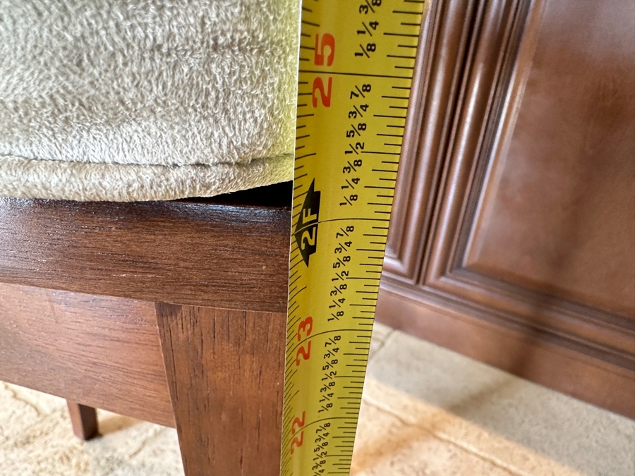 Set of (3) Wooden Barstools with Cushions 24' Seat Height [Photo 9]