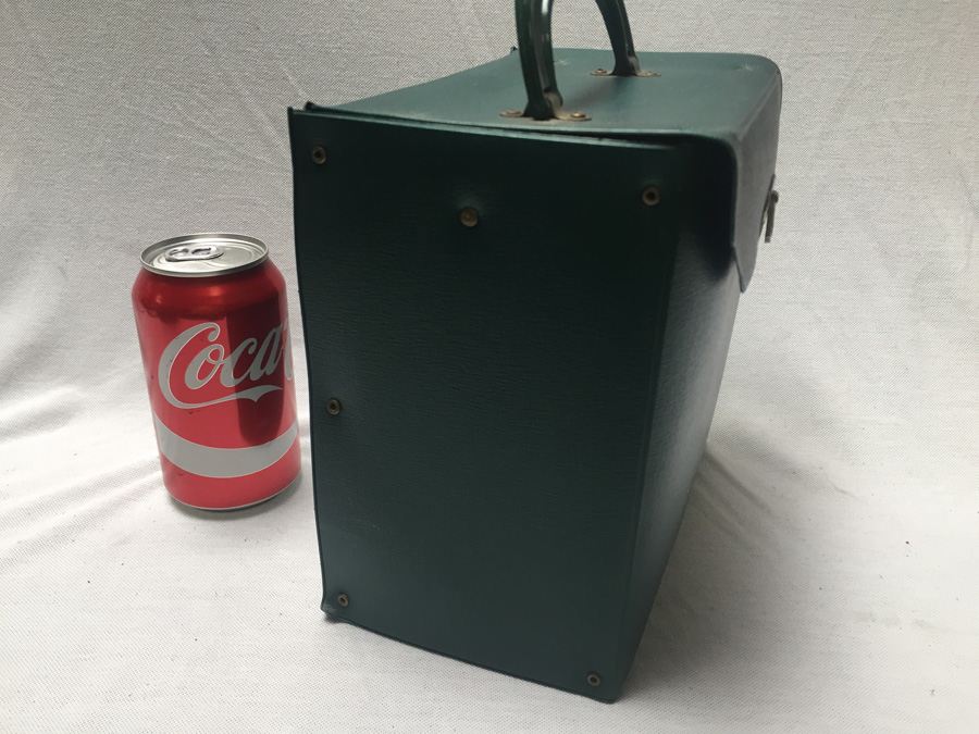 Green 45 Vinyl Record Carrying Tote with 45's [Photo 6]