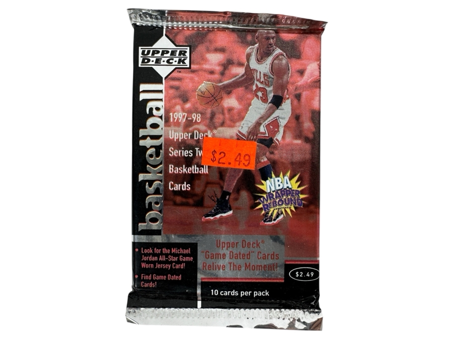 1997-98 Upper Deck Series Two Basketball Cards - 10 Cards - May Contain Ultra-Rare Michael Jordan Signed Game Jersey Card (GJ13S) That Sold For $1.4M - Read Details Page Before Bidding - Pack #93