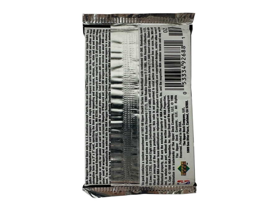 1997-98 Upper Deck Series Two Basketball Cards - 10 Cards - May Contain Ultra-Rare Michael Jordan Signed Game Jersey Card (GJ13S) That Sold For $1.4M - Read Details Page Before Bidding - Pack #94 [Photo 2]