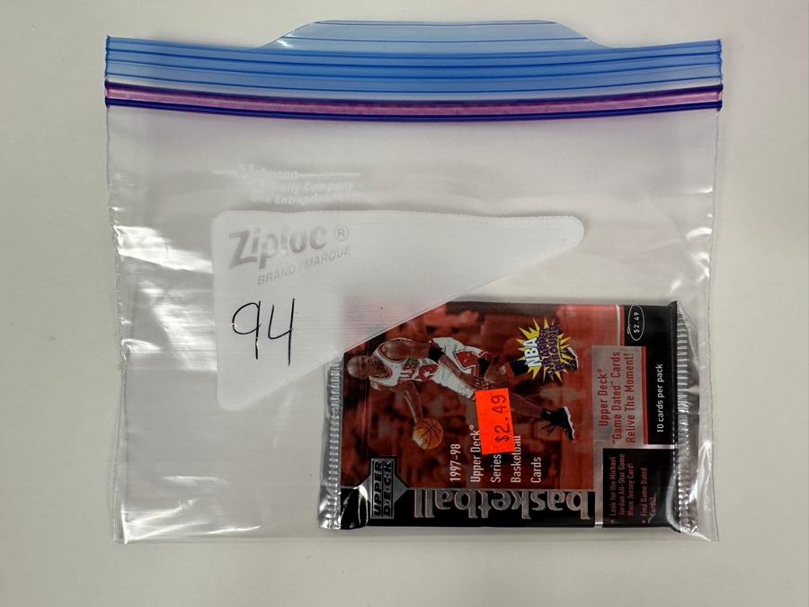 1997-98 Upper Deck Series Two Basketball Cards - 10 Cards - May Contain Ultra-Rare Michael Jordan Signed Game Jersey Card (GJ13S) That Sold For $1.4M - Read Details Page Before Bidding - Pack #94 [Photo 3]