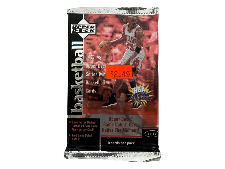 1997-98 Upper Deck Series Two Basketball Cards - 10 Cards - May Contain Ultra-Rare Michael Jordan Signed Game Jersey Card (GJ13S) That Sold For $1.4M - Read Details Page Before Bidding - Pack #97