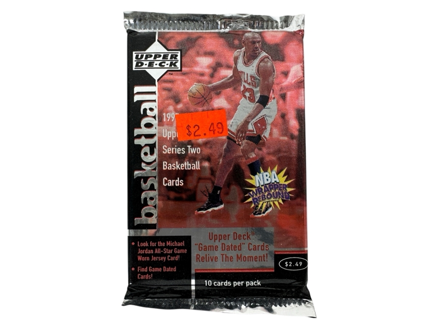 1997-98 Upper Deck Series Two Basketball Cards - 10 Cards - May Contain Ultra-Rare Michael Jordan Signed Game Jersey Card (GJ13S) That Sold For $1.4M - Read Details Page Before Bidding - Pack #99