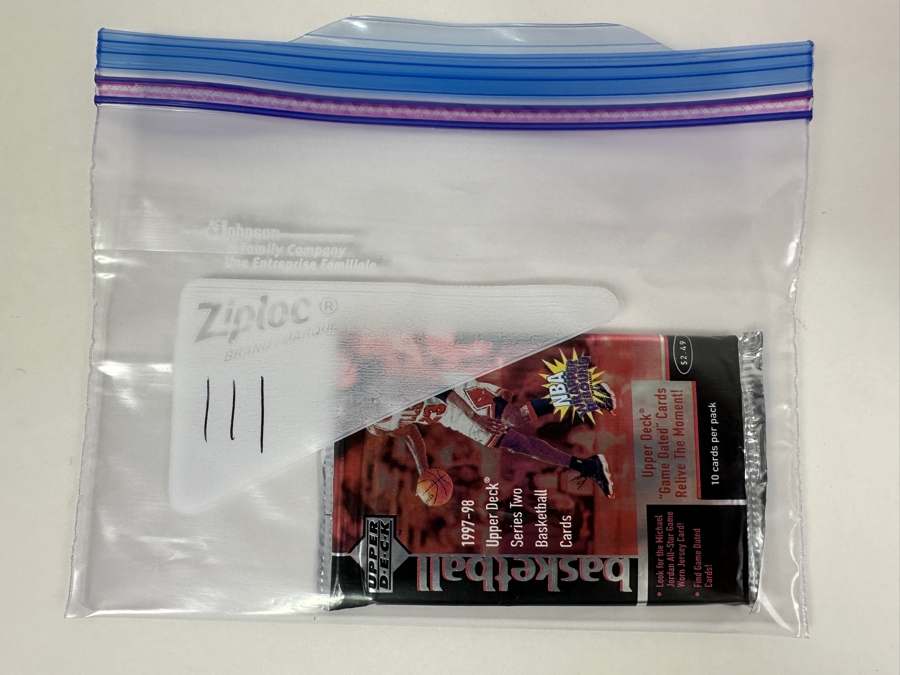 1997-98 Upper Deck Series Two Basketball Cards - 10 Cards - May Contain Ultra-Rare Michael Jordan Signed Game Jersey Card (GJ13S) That Sold For $1.4M - Read Details Page Before Bidding - Pack #111 [Photo 3]