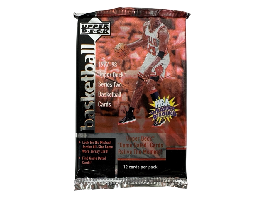 1997-98 Upper Deck Series Two Basketball Cards - 12 Cards - May Contain Ultra-Rare Michael Jordan Signed Game Jersey Card (GJ13S) That Sold For $1.4M - Read Details Page Before Bidding - Pack #114