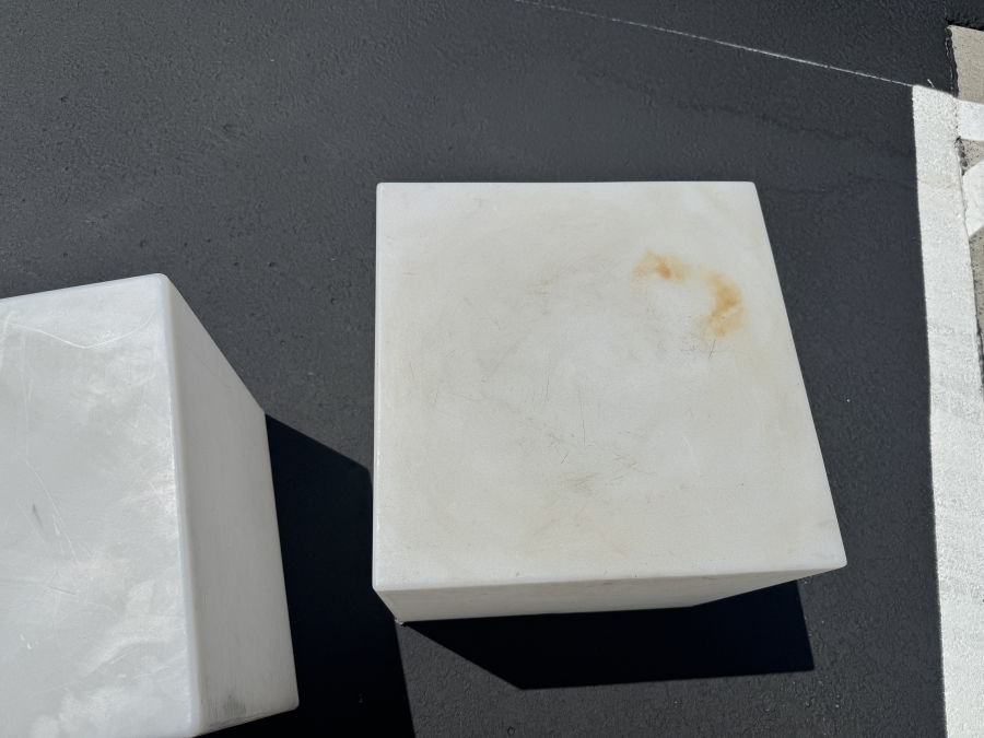 Just Added - Ypsilon Style Outdoor Plastic Furniture Y Table (Lights Up 46' x 46' x 17') and 2 End Tables (One lights Up 17' x 17' x 17') [Photo 4]