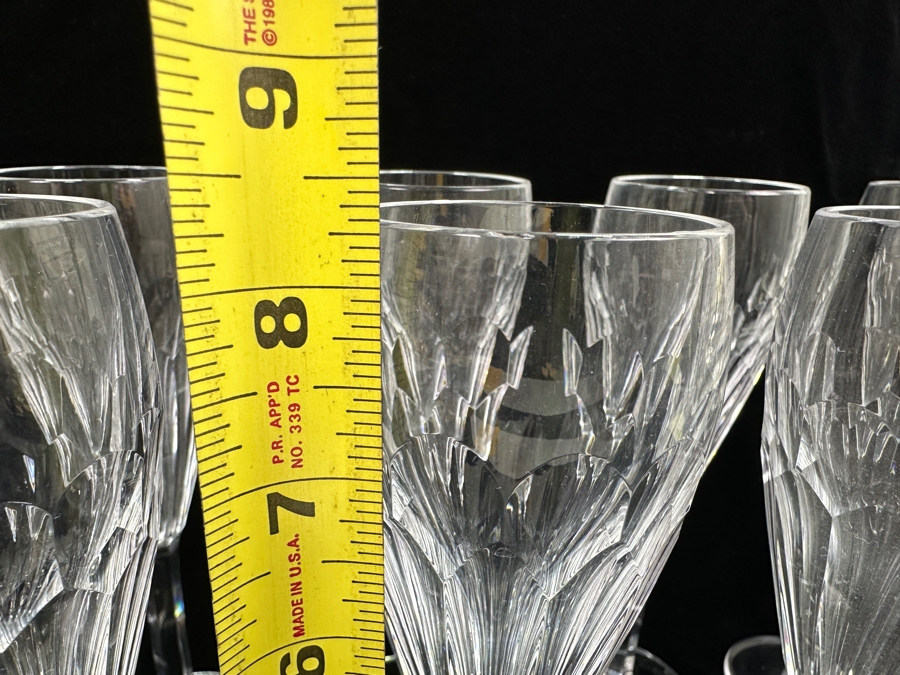Set of (12) Waterford Clara Champagne Flutes 8.25'H [Photo 5]