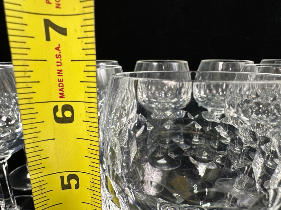 Set of (12) Signed Kosta Boda Gripsholm Wine/Water Glasses designed by Sigurd Persson 6.5'H [Photo 7]