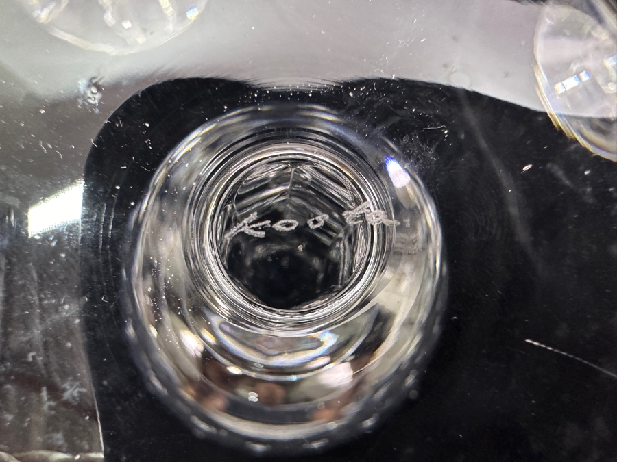 Set of (12) Signed Kosta Boda Gripsholm Wine/Water Glasses designed by Sigurd Persson 6.5'H [Photo 6]