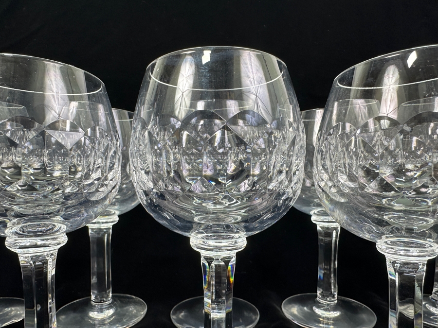 Set of (12) Signed Kosta Boda Gripsholm Wine/Water Glasses designed by Sigurd Persson 6.5'H [Photo 4]