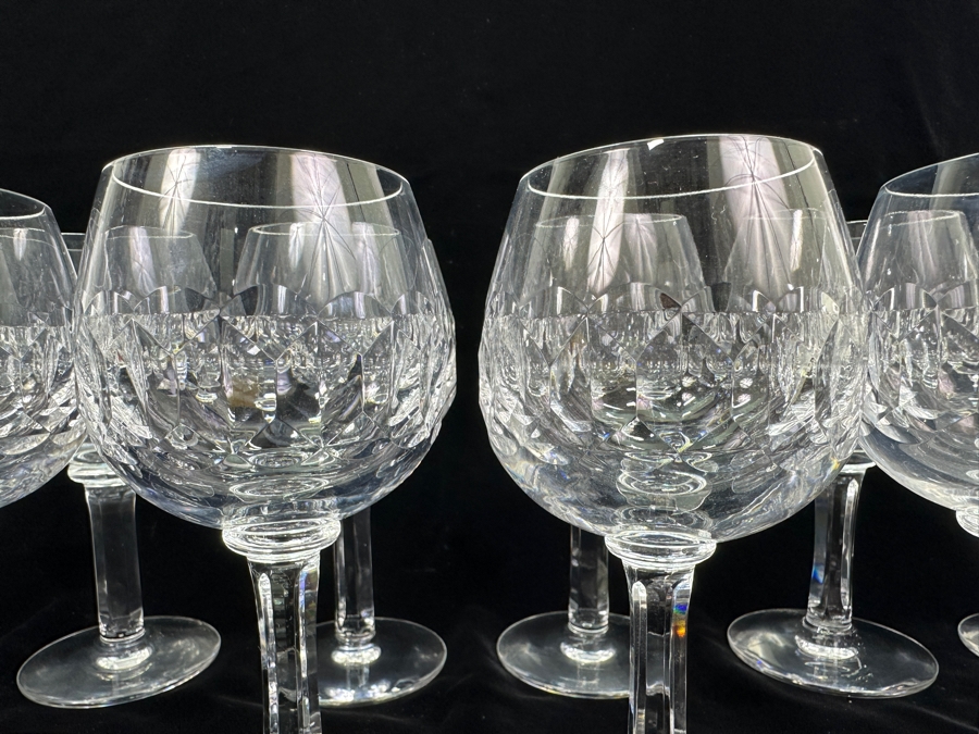 Set of (12) Signed Kosta Boda Gripsholm Wine/Water Glasses designed by Sigurd Persson 6.5'H [Photo 5]