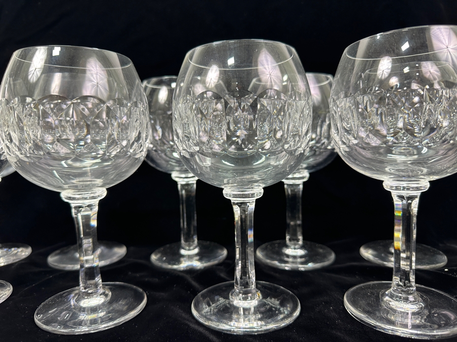 Set of (11) Signed Kosta Boda Gripsholm Wine/Water Glasses designed by Sigurd Persson 6.75'H [Photo 5]