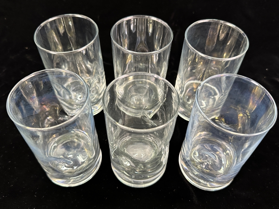 Set of (6) Libby Crisa Impressions Rock Tumblers 4.75'H [Photo 3]