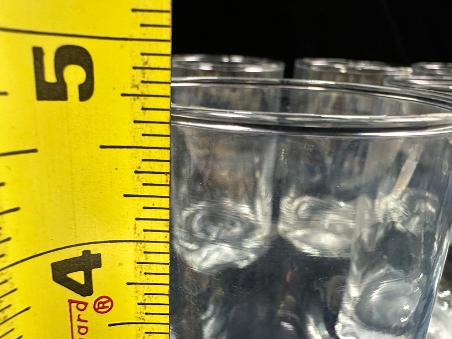 Set of (6) Libby Crisa Impressions Rock Tumblers 4.75'H [Photo 5]