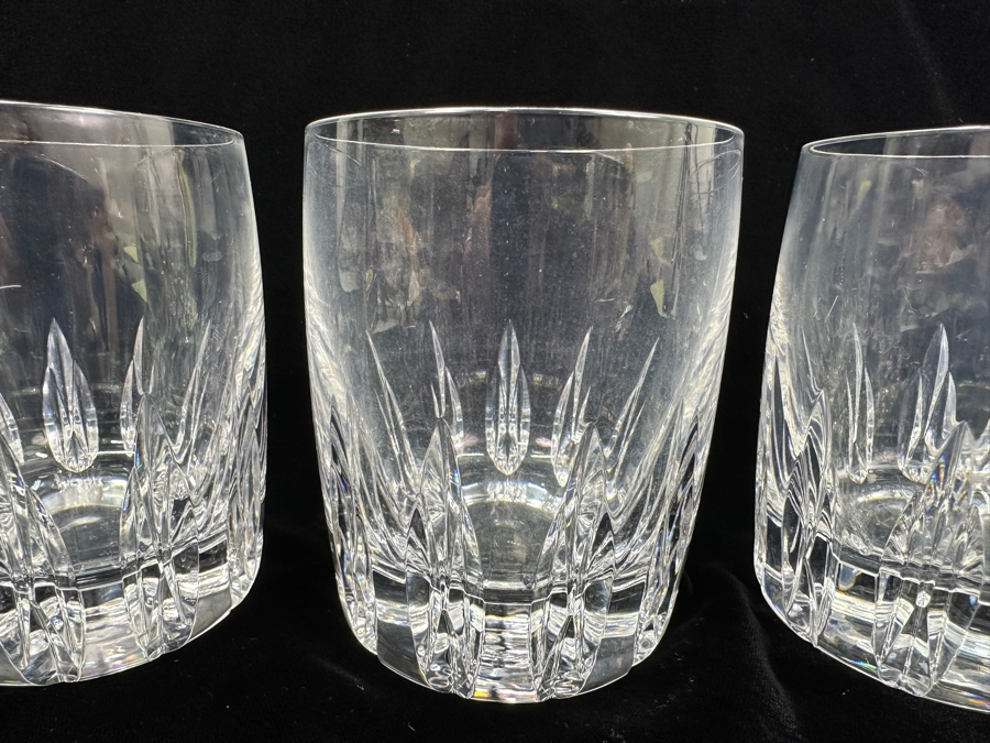 Set of (4) Lenox Firelight Crystal Double Old Fashioned Glasses 4'H [Photo 3]