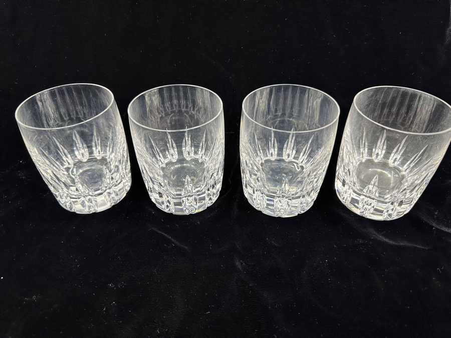 Set of (4) Lenox Firelight Crystal Double Old Fashioned Glasses 4'H [Photo 2]