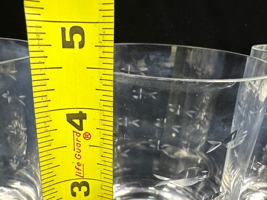 Set of (4) Crate & Barrel Reef Double Old-Fashioned Glasses 4.5'H [Photo 5]