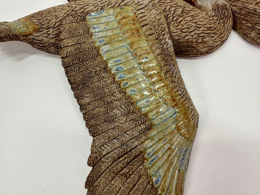 Signed Pelican Pottery Wall Sculpture by Borggren 16'W x 17'L [Photo 3]
