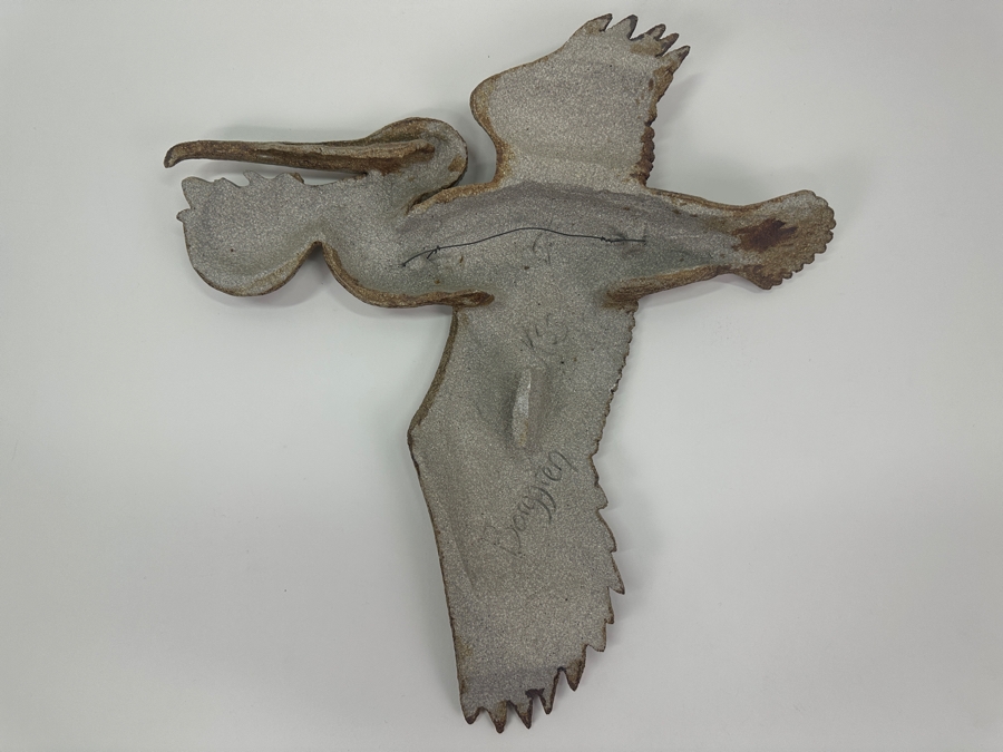 Signed Pelican Pottery Wall Sculpture by Borggren 16'W x 17'L [Photo 4]