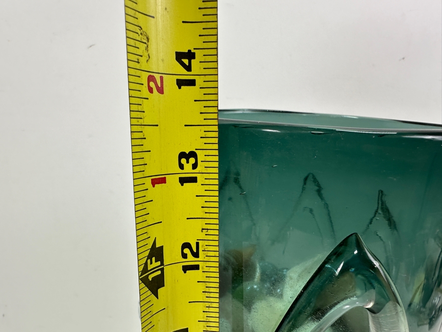 Handblown Glass Vase Filled With Organic Seashells 13.5'H [Photo 5]