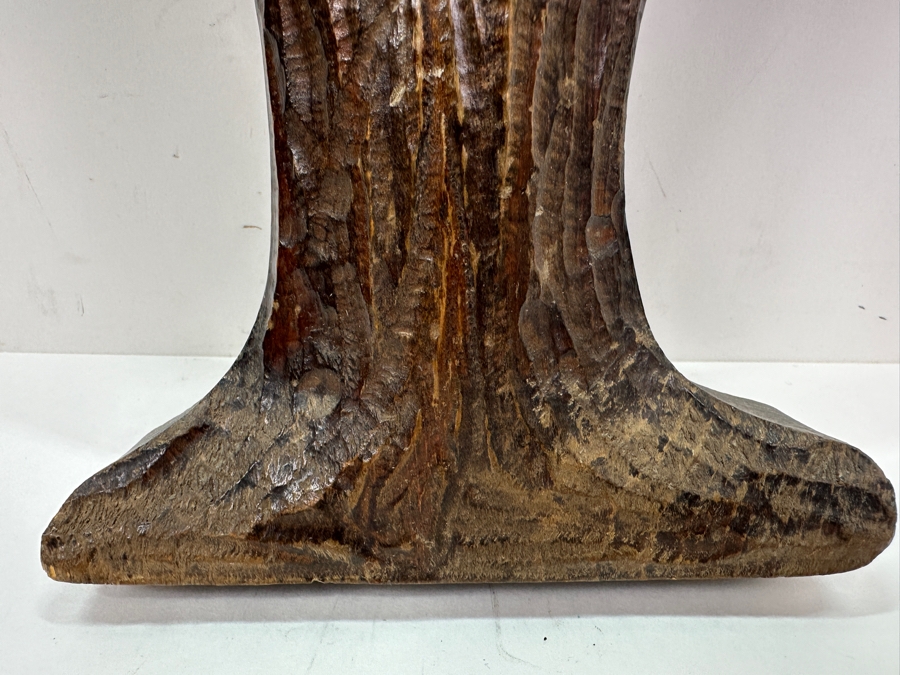 Carved Wooden 'Y' Wall Plaque 11W X 11.5H [Photo 2]