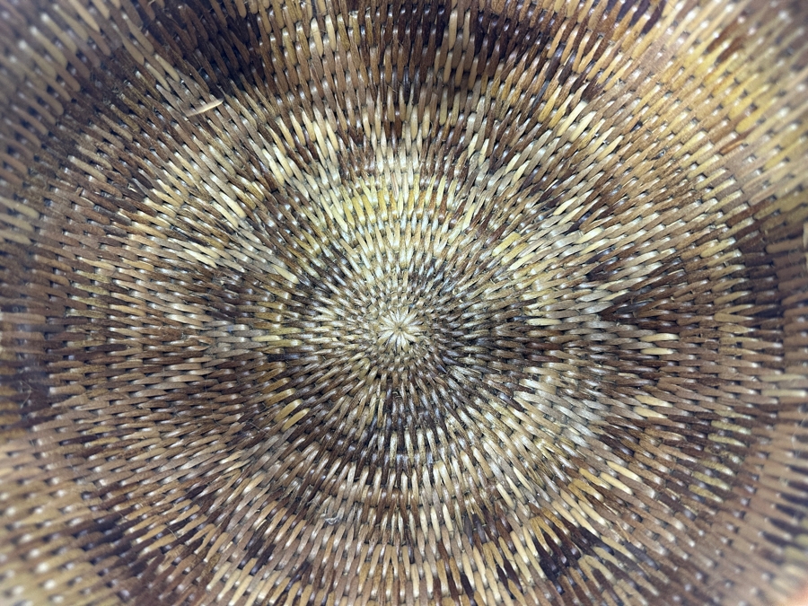 Finely Woven Handled Jar Basket With Lid 9W X 14H [Photo 6]