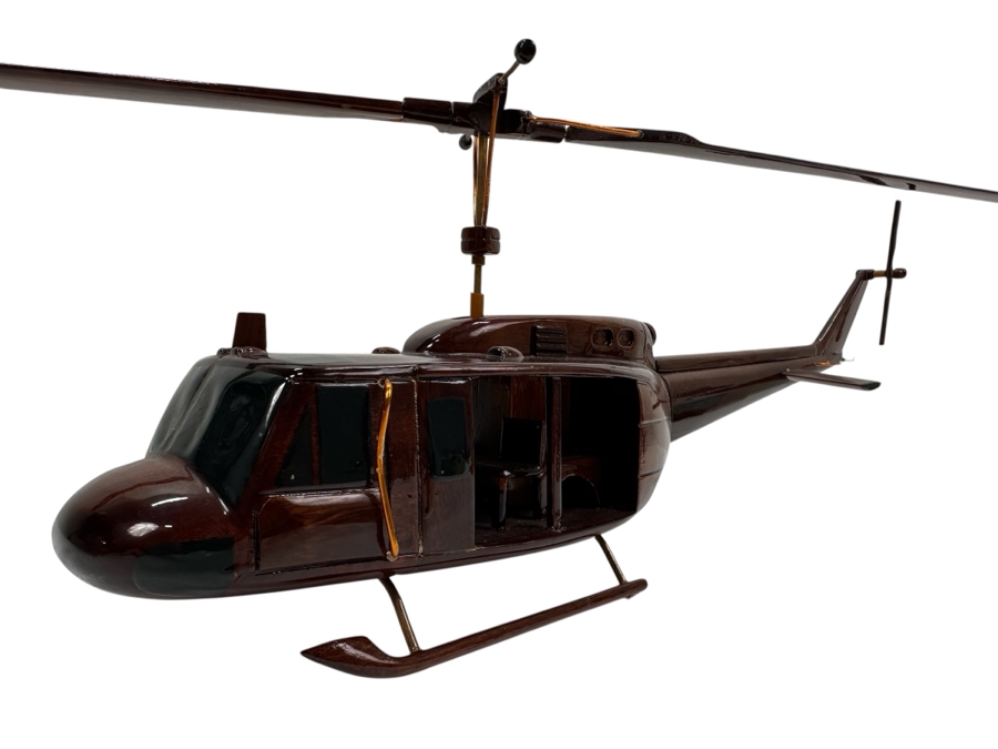 Wooden Bell UH-1 Iroquois 'Huey' Helicopter Model 25'W X 7'H [Photo 2]