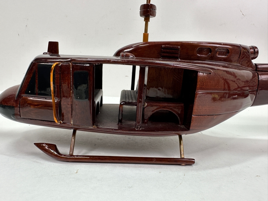 Wooden Bell UH-1 Iroquois 'Huey' Helicopter Model 25'W X 7'H [Photo 6]