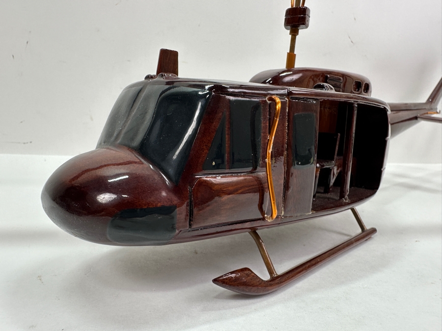 Wooden Bell UH-1 Iroquois 'Huey' Helicopter Model 25'W X 7'H [Photo 8]