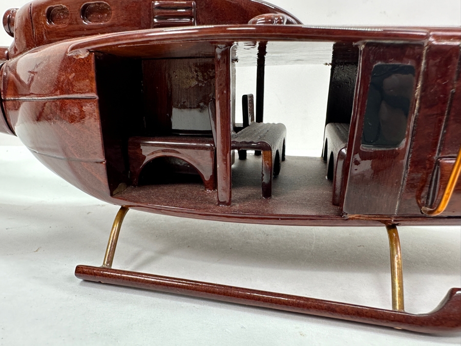 Wooden Bell UH-1 Iroquois 'Huey' Helicopter Model 25'W X 7'H [Photo 13]