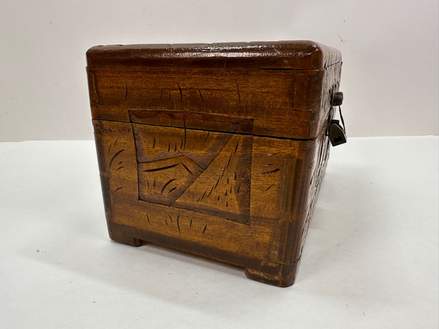 Vintage Hand Carved Chinese Box 10'W X 6'D X 6'H [Photo 4]