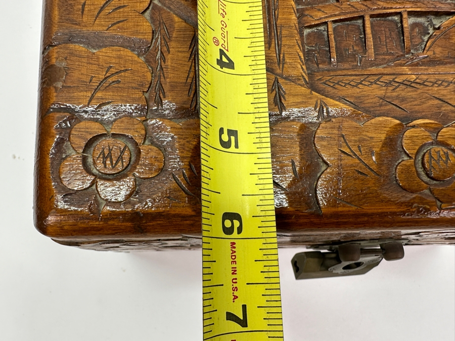 Vintage Hand Carved Chinese Box 10'W X 6'D X 6'H [Photo 10]