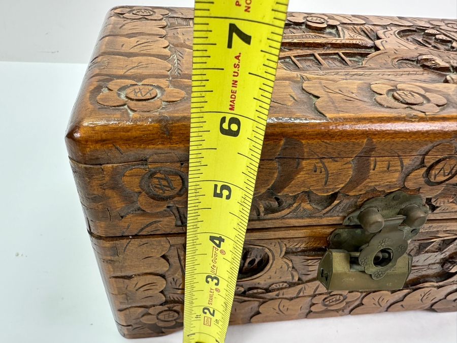 Vintage Hand Carved Chinese Box 10'W X 6'D X 6'H [Photo 11]