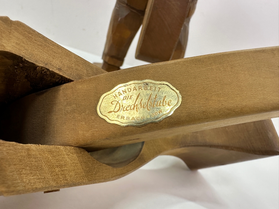 Pair Of German Hand Carved Wooden Nutcrackers Die Drechselstube 10'H & 13'H [Photo 10]