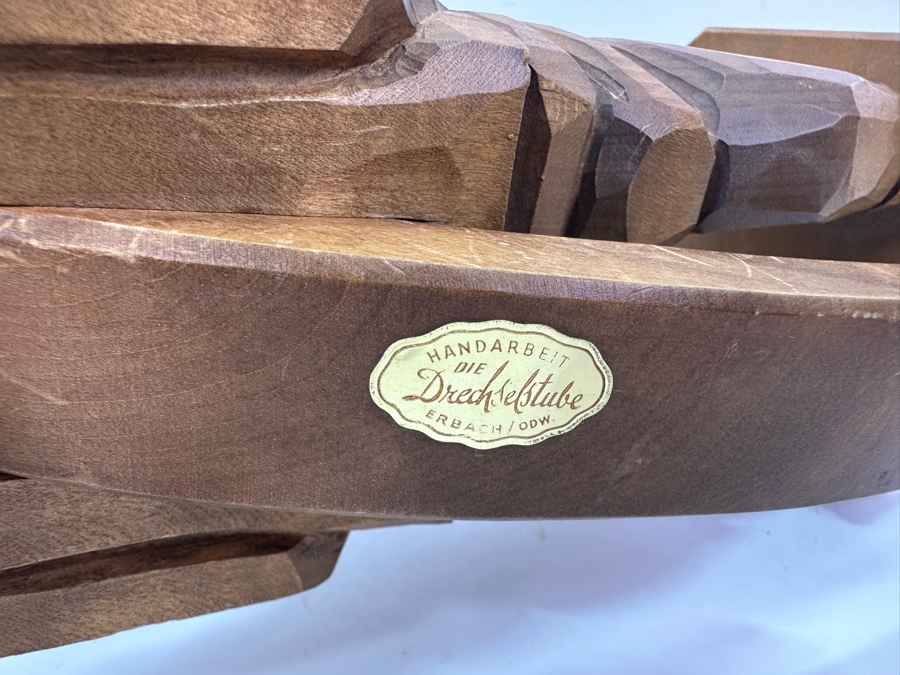 Pair Of German Hand Carved Wooden Nutcrackers Die Drechselstube 10'H & 13'H [Photo 11]