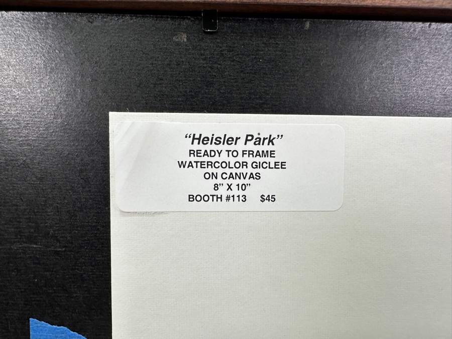 Linda Swanson Watercolor Giclee On Canvas Print Titled 'Heisler Park' 10 X 8 Framed 16.5 X 13.5 [Photo 4]