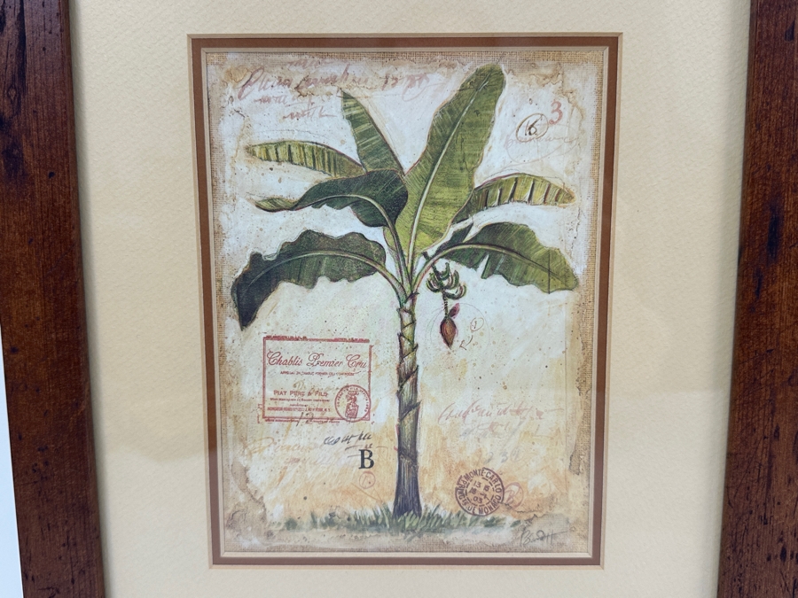 Pair Of Chad Barrett Art In Motion Palm Tree Prints Framed 12.5W X 15H [Photo 2]