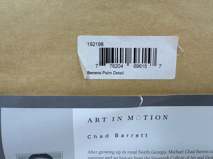 Pair Of Chad Barrett Art In Motion Palm Tree Prints Framed 12.5W X 15H [Photo 6]