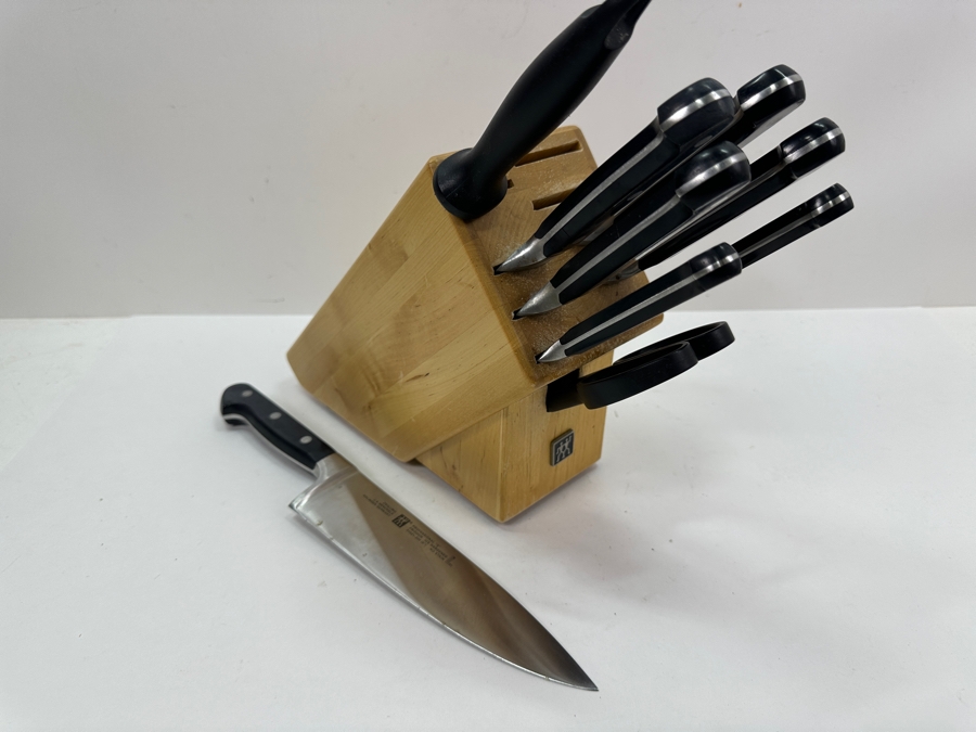 J.A. Henckels Professional Knife Block Set (Missing One Knife)