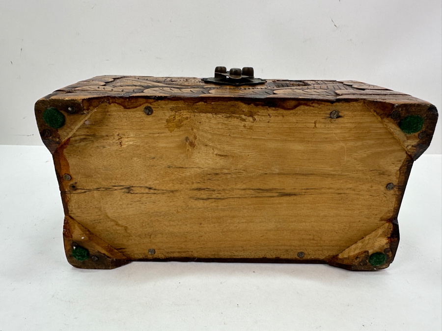 Vintage Hand Carved Chinese Box 8'W X 4'D X 4.25'H [Photo 7]