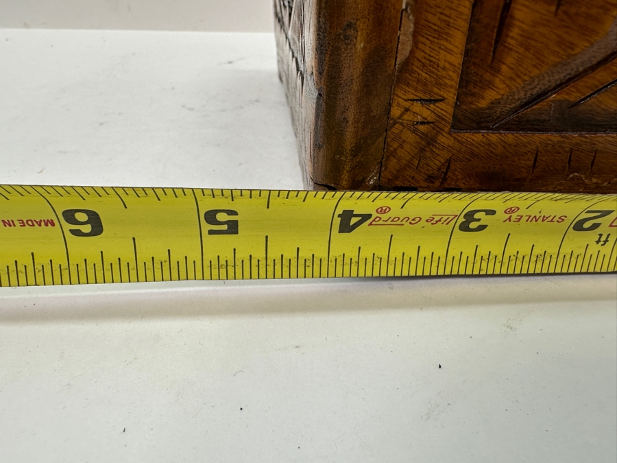 Vintage Hand Carved Chinese Box 8'W X 4'D X 4.25'H [Photo 10]