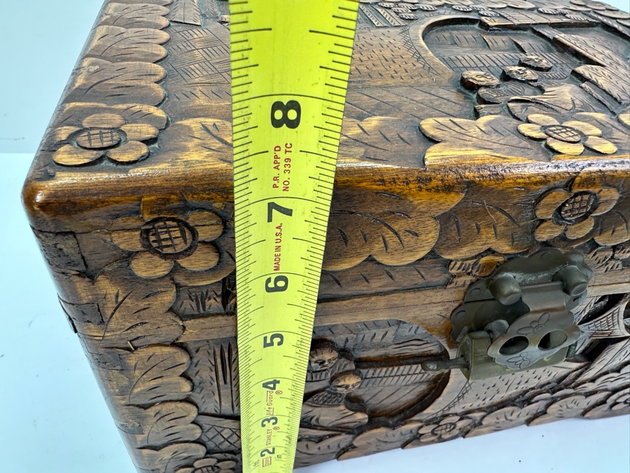 Vintage Hand Carved Chinese Box 12'W X 7.5'D X 7.5'H [Photo 13]