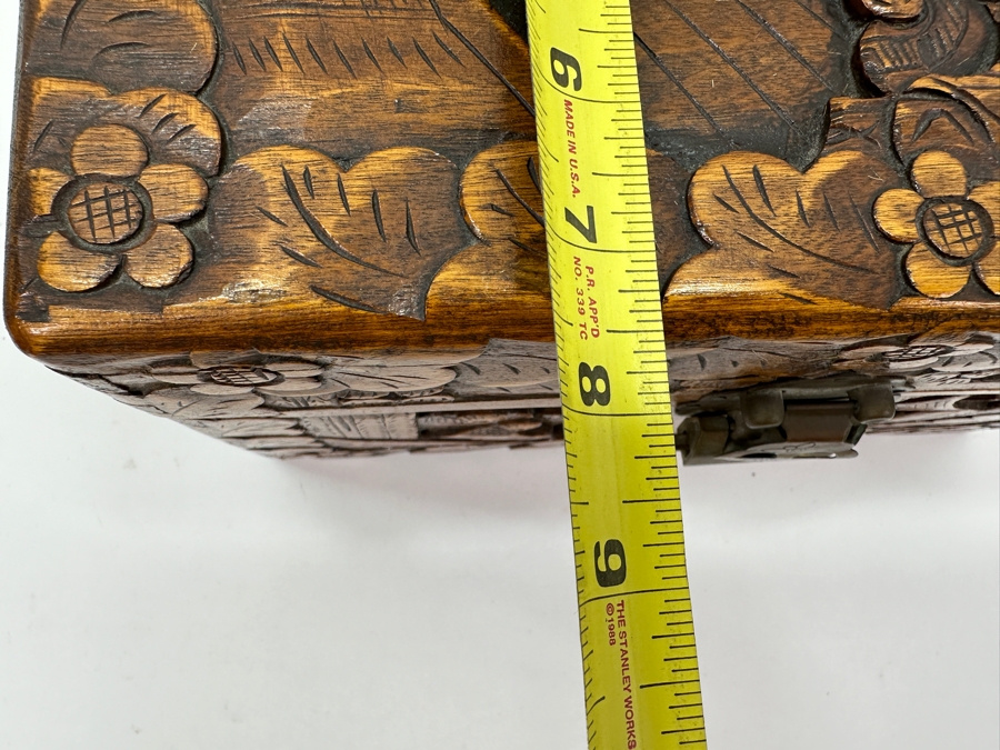 Vintage Hand Carved Chinese Box 12'W X 7.5'D X 7.5'H [Photo 12]