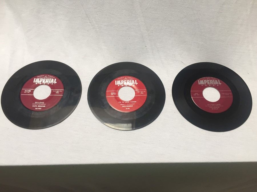 45 Vinyl Records Imperial Fats Domino X5396, X5386, 5442 [Photo 1]