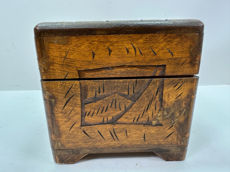 Vintage Hand Carved Chinese Box 10'W X 6'D X 5.5'H [Photo 6]