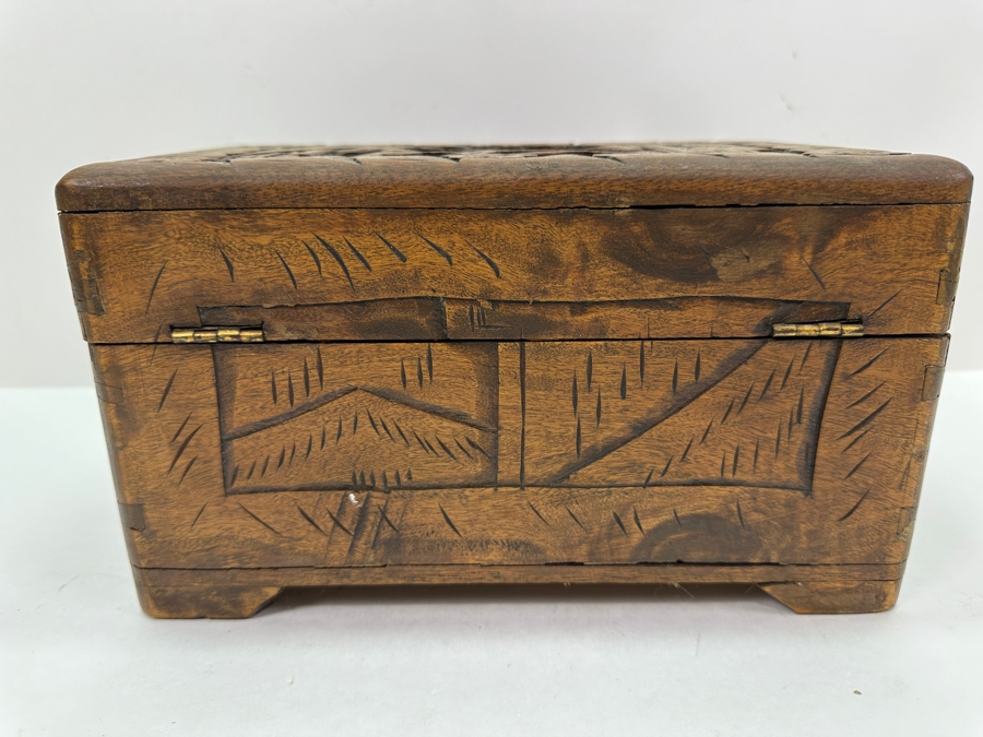 Vintage Hand Carved Chinese Box 10'W X 6'D X 5.5'H [Photo 7]